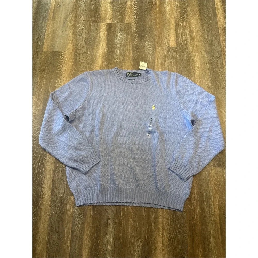 Polo Ralph Lauren Sweater Men's XL Blue Crewneck Sweater NWT